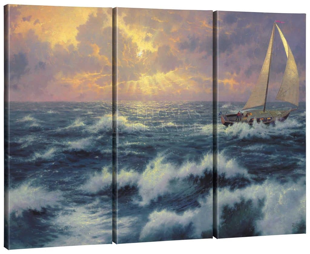 Perseverance Triptych - 36" X 48" Gallery Wrapped Canvas