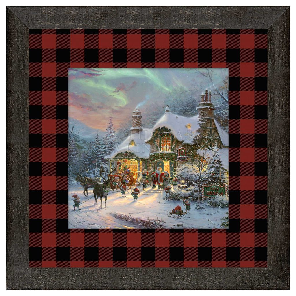 Santa's Night Before Christmas - 16" x 16" Framed Print