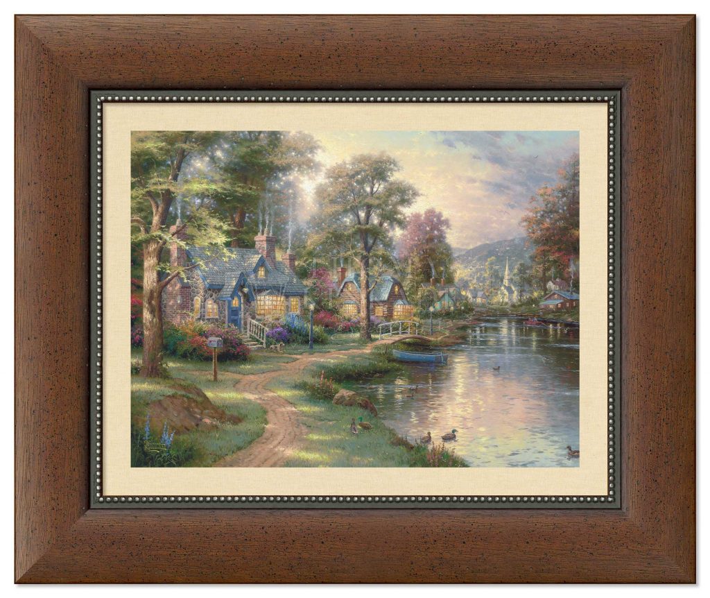 Hometown Lake - 12" x 16" Framed Print