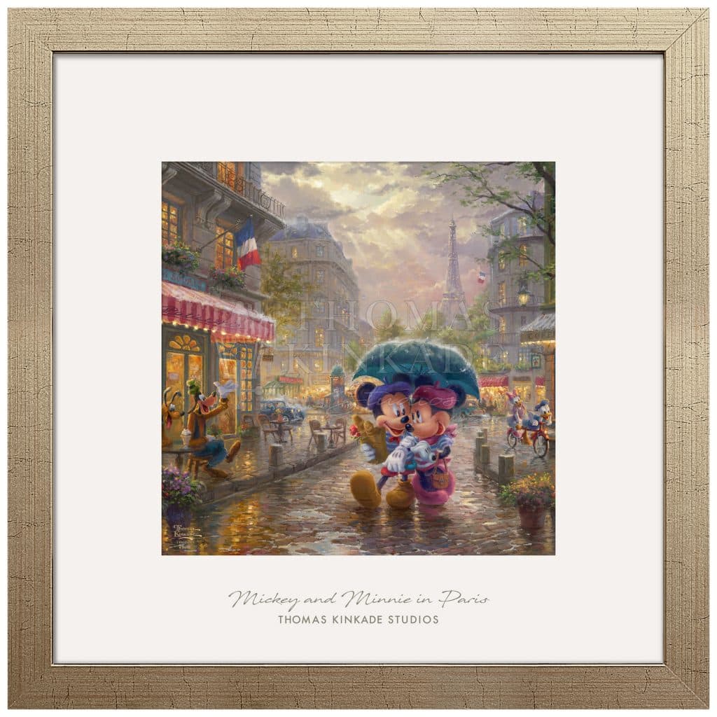 Disney Mickey and Minnie in Paris - 17.5" x 17.5" Prominence