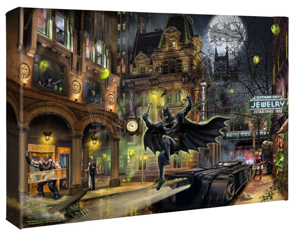 Batman Gotham City - 10" x 14" Gallery Wrapped Canvas 