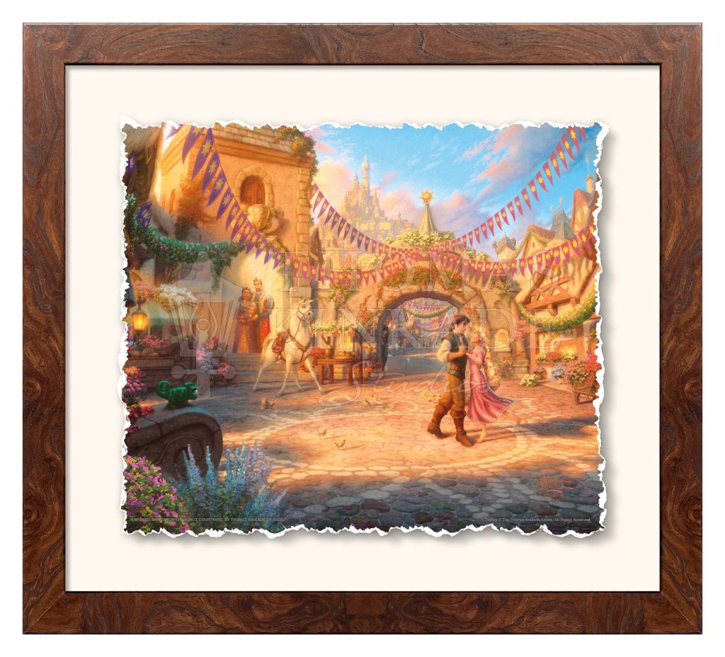 Disney Rapunzel Dancing in the Sunlit Courtyard - Deckled Edge Prints