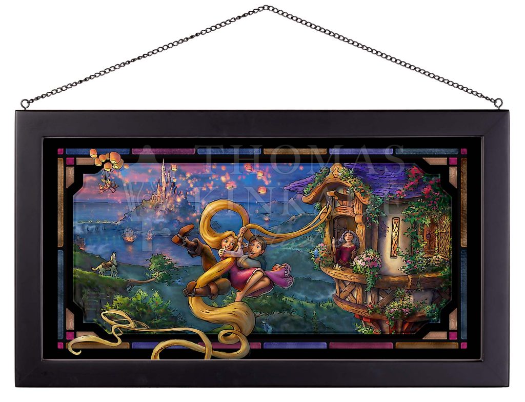 Disney Tangled Up in Love - 13" x 23" Stained Glass Art