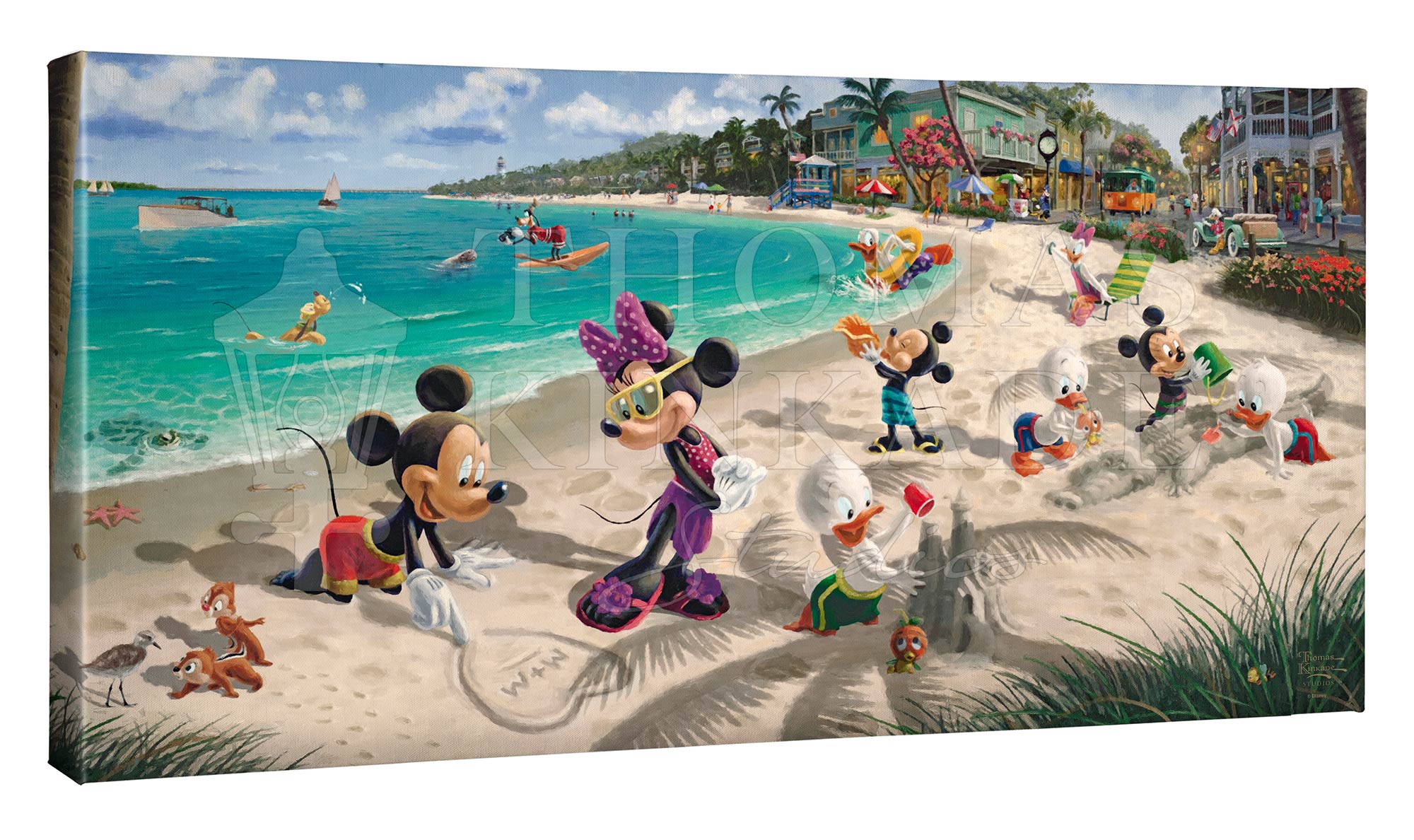 Disney Mickey and Minnie in Florida  - 16" x 31" Gallery Wrapped Canvas