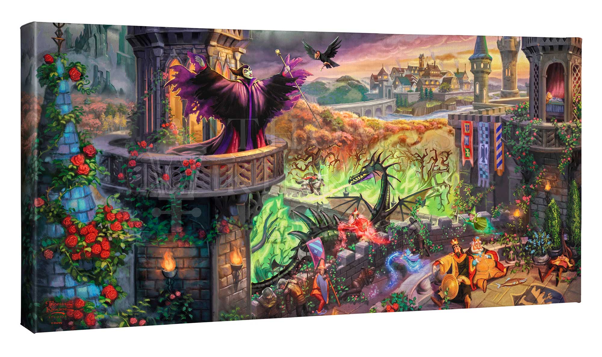 Disney Maleficent  - 16" x 31" Gallery Wrapped Canvas