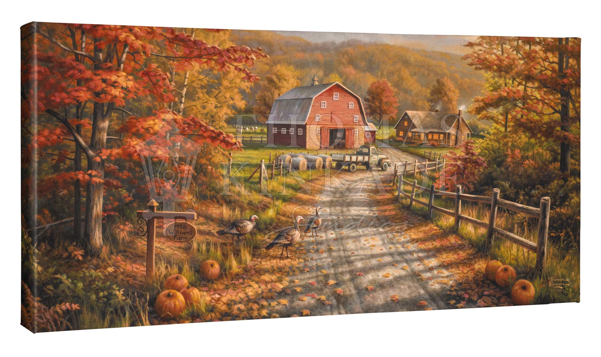 Late Afternoon on the Farm - 16" x 31" Gallery Wrapped Canvas