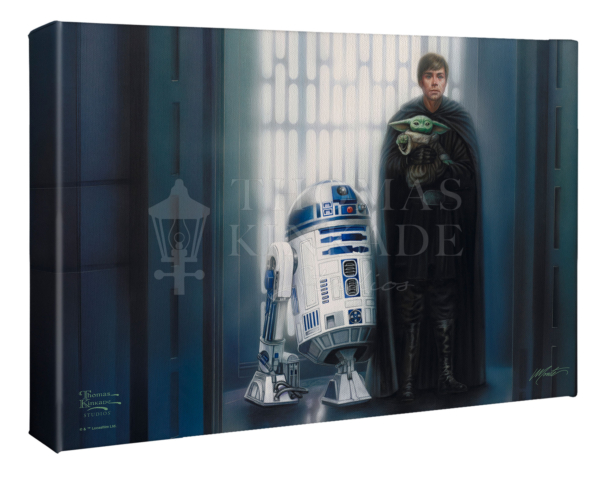 <em>The Mandalorian</em>™ - In Good Hands  - 10" x 14" Gallery Wrapped Canvas