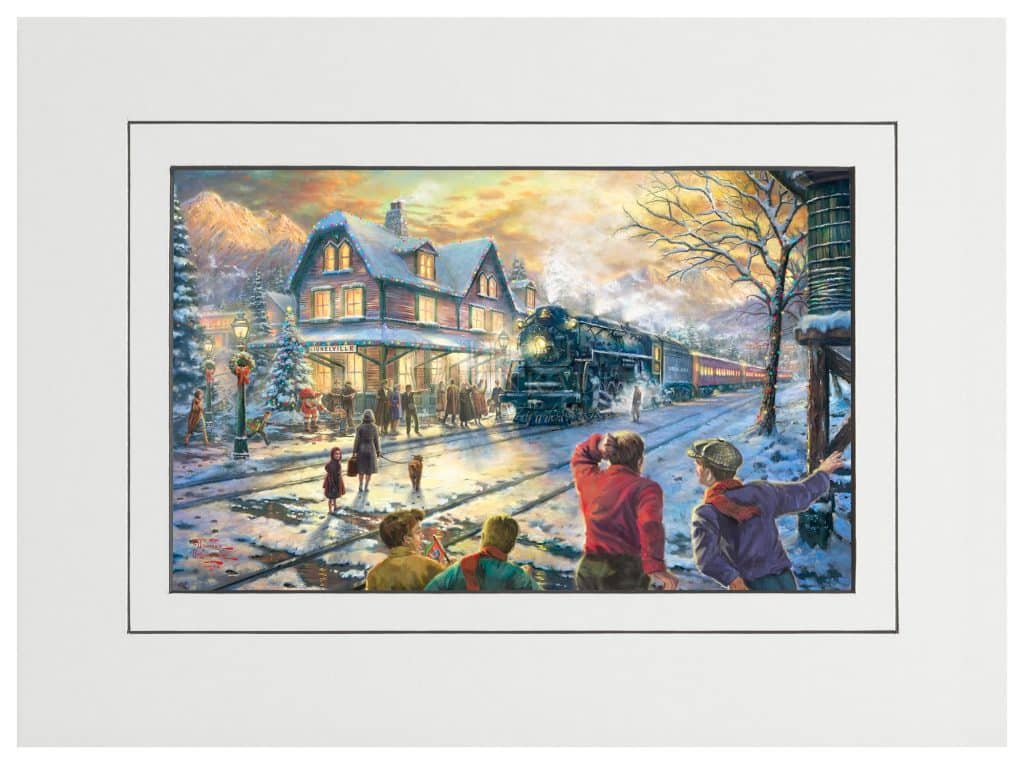All Aboard for Christmas - 9" x 12" Matted Print