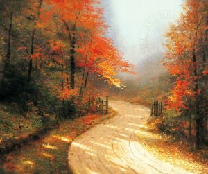 Autumn Lane Gates - Thomas Kinkade Studios