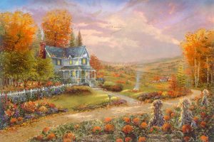 Autumn at Apple Hill Hearth & Home - Thomas Kinkade Studios
