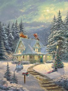 Midnight Delivery Christmas - Thomas Kinkade Studios
