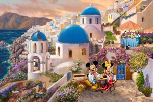 Disney Mickey and Minnie in Greece Great Outdoors - Thomas Kinkade Studios