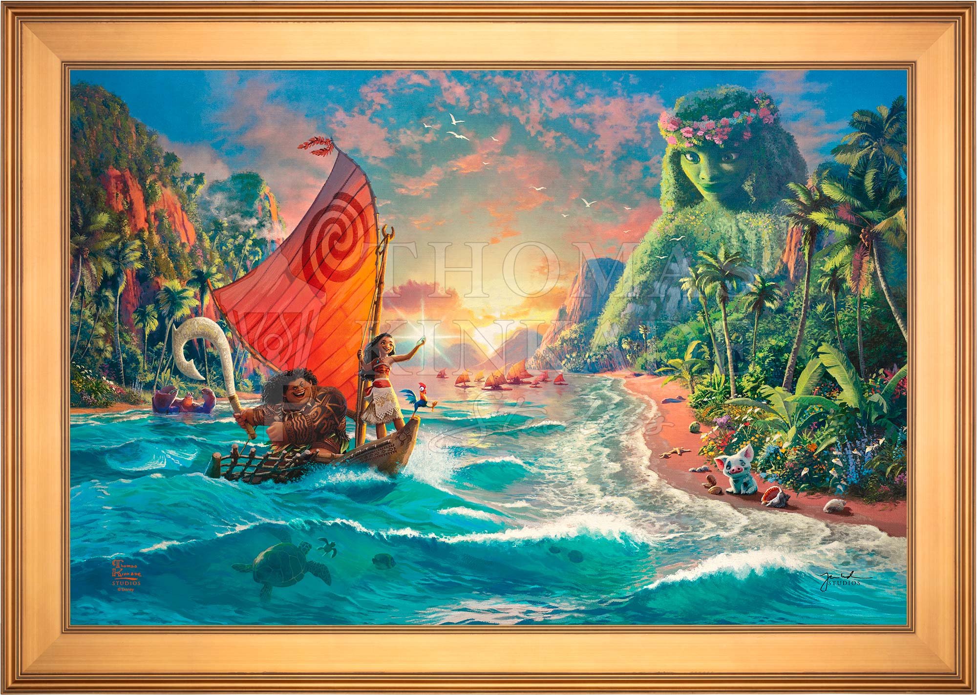 Disney Moana - Limited Edition Canvas - Thomas Kinkade Studios