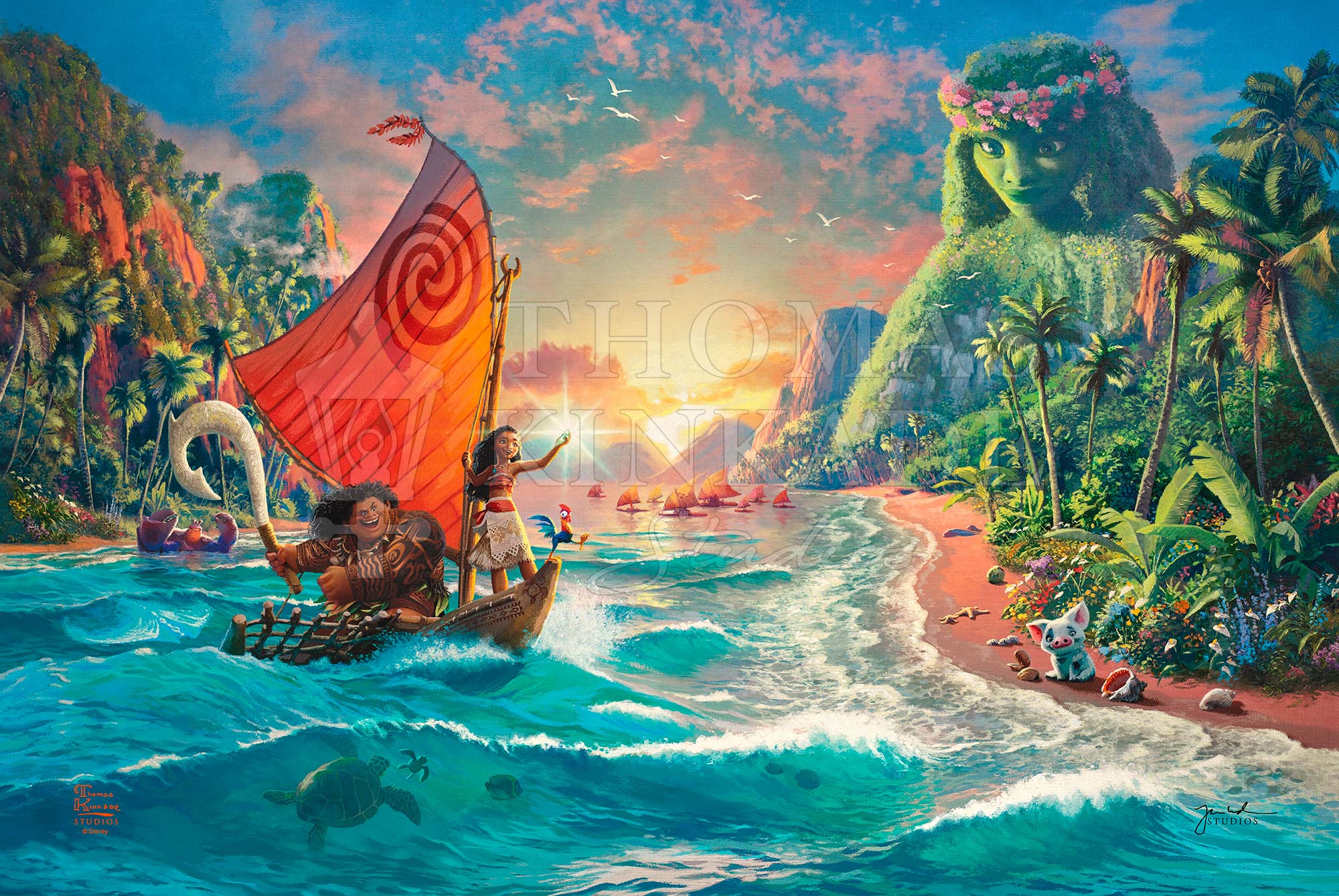 Disney Moana Seascapes - Thomas Kinkade Studios