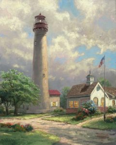 Cape May Light Lighthouses - Thomas Kinkade Studios