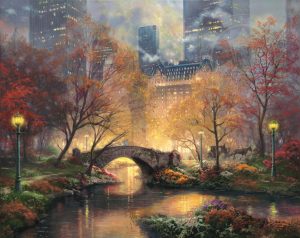 Central Park in the Fall Autumn - Thomas Kinkade Studios