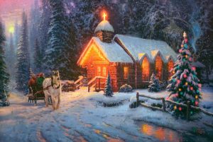 Christmas Chapel I Churches - Thomas Kinkade Studios