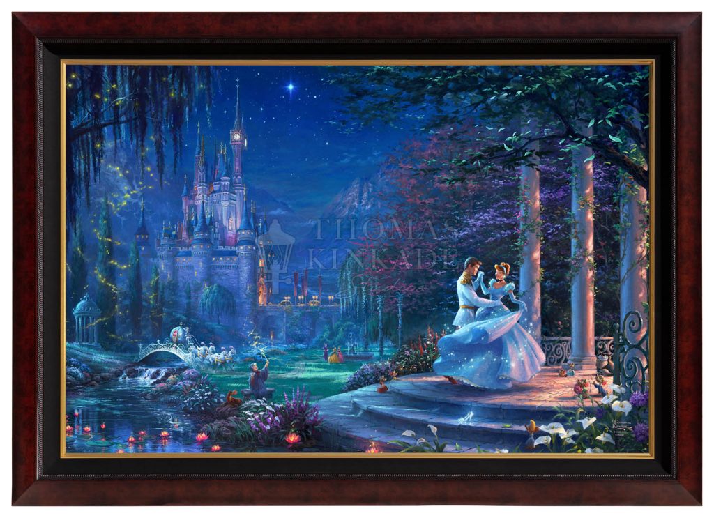 Cinderella Dancing In The Starlight - 40" x 60"  - Canvas Print (Monumental Copper Frame)