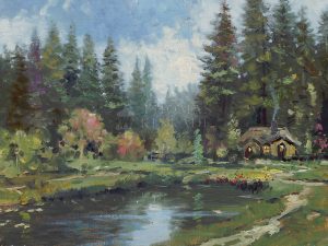 Cottage in the Pines Cottages - Thomas Kinkade Studios