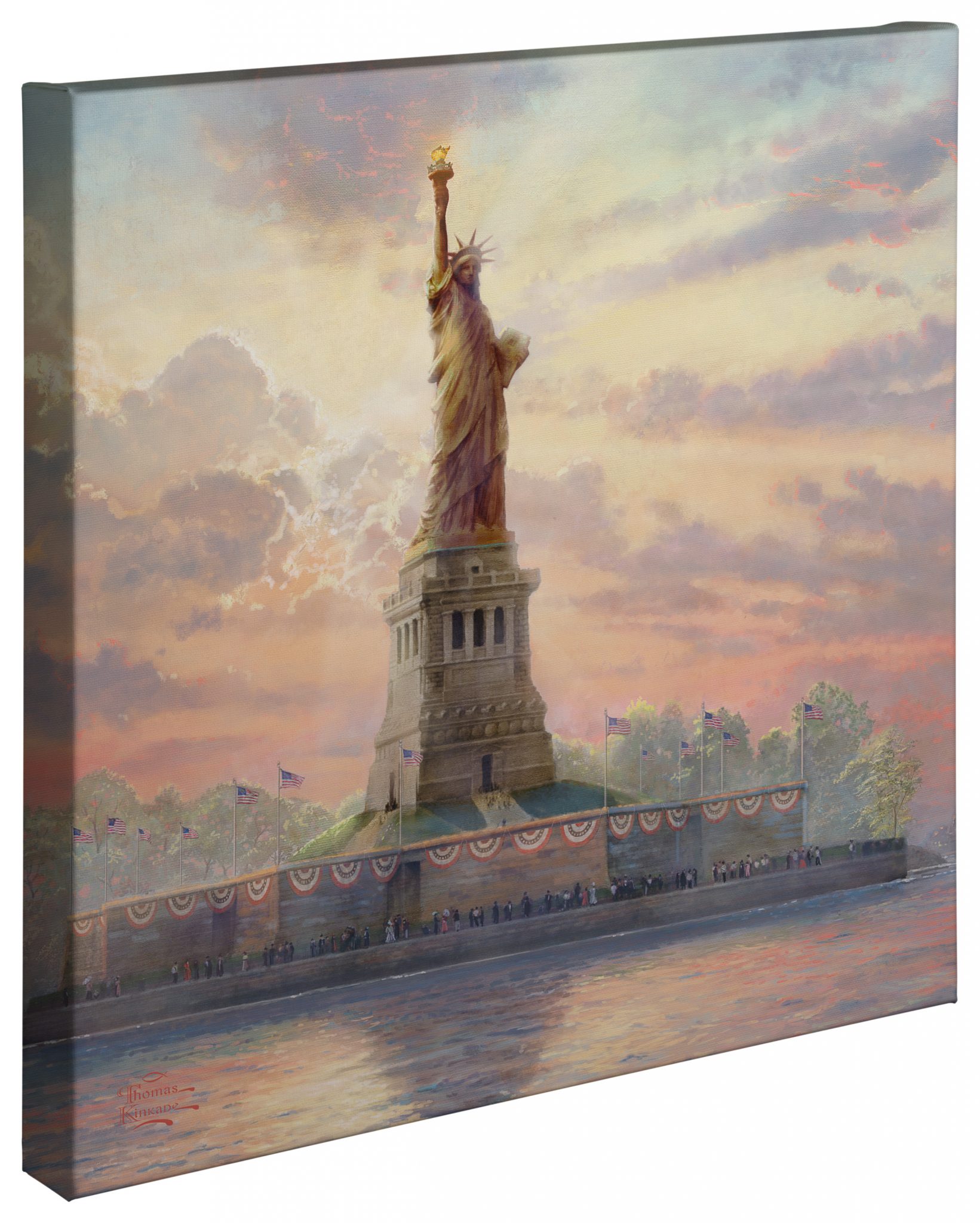 Dedicated to Liberty - 20" x 20" Gallery Wrapped Canvas