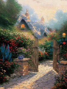 Hidden Cottage II Gates - Thomas Kinkade Studios