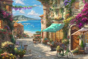 Italian Café Seascapes - Thomas Kinkade Studios