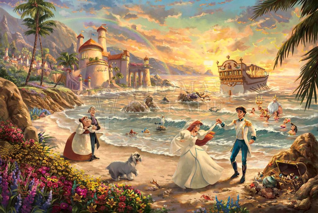 Disney The Little Mermaid Celebration of Love - Thomas Kinkade Studios