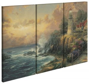 The Light of Peace - 36" x 48" (Set of 3) Triptych Giclee Canvas - Thomas Kinkade Studios