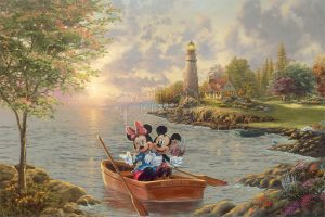 Disney Mickey and Minnie Lighthouse Cove Great Outdoors - Thomas Kinkade Studios