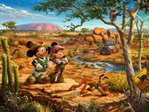 Disney Mickey and Minnie in the Outback Great Outdoors - Thomas Kinkade Studios