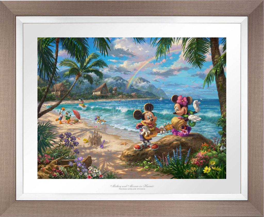 Mickey and Minnie in Hawaii - Limited Edition Paper