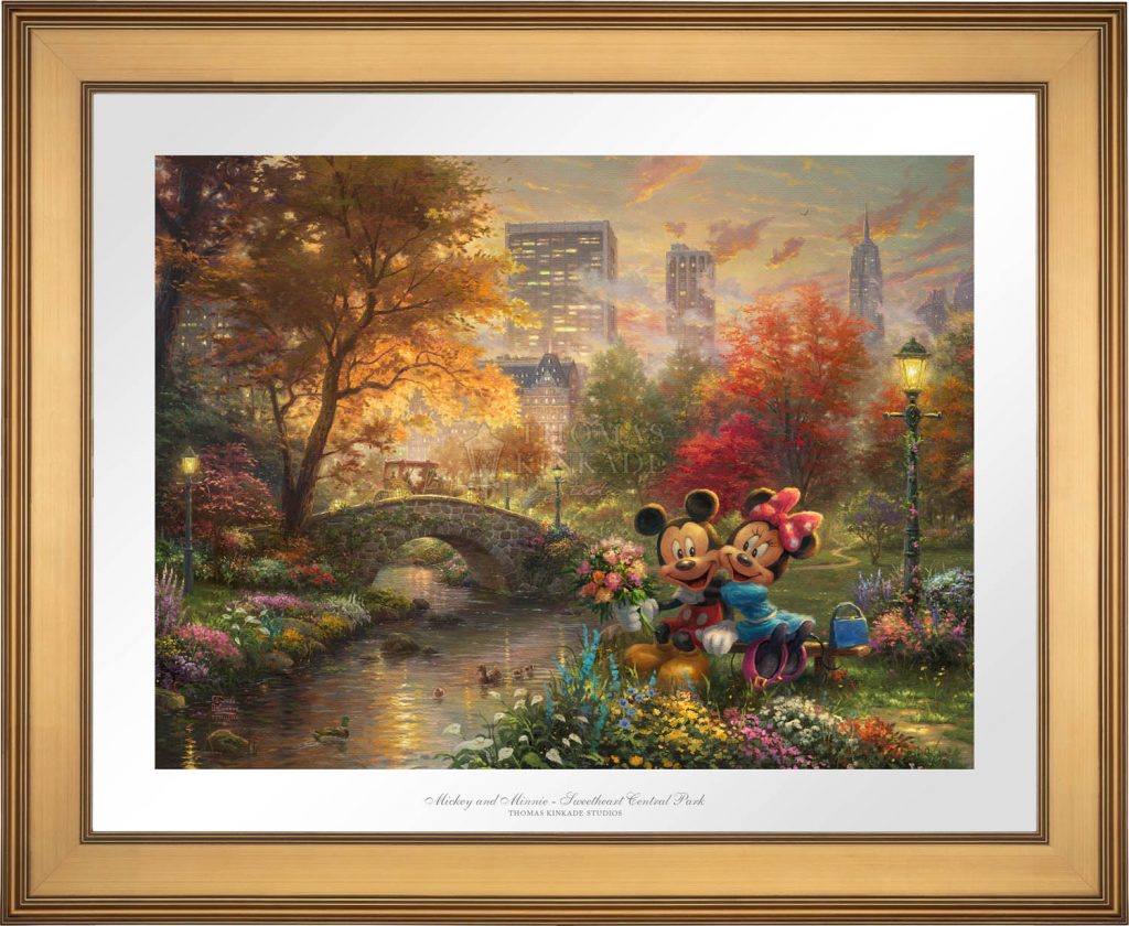 Mickey and Minnie - Sweetheart Central Park - Limited Edition Paper