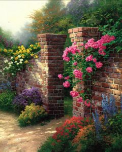 The Rose Garden Gates - Thomas Kinkade Studios