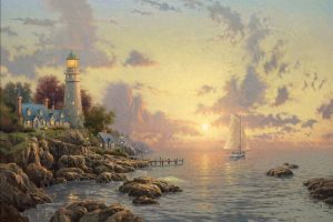 The Sea of Tranquility Lighthouses - Thomas Kinkade Studios