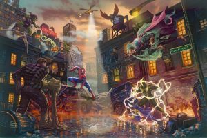 Spider-Man vs. the Sinister Six Comic Characters - Thomas Kinkade Studios