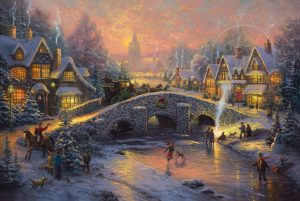 Spirit of Christmas Bridges - Thomas Kinkade Studios