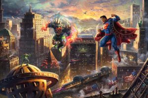 ​Superman™ - Man of Steel DC Super Hero Fine Art - Thomas Kinkade Studios