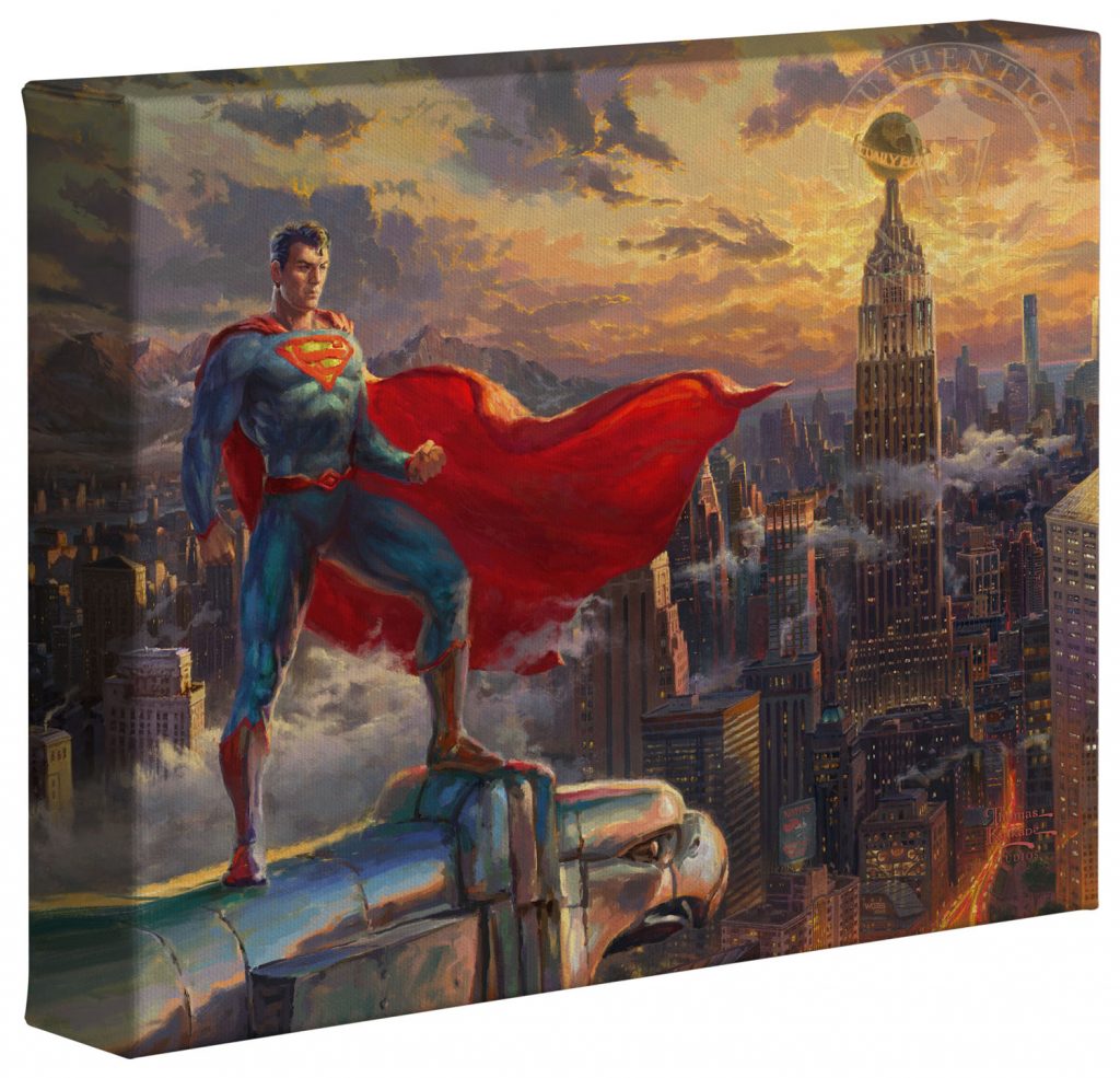 Superman - Protector of Metroplis - 8" x 10" Canvas Gallery Wrap