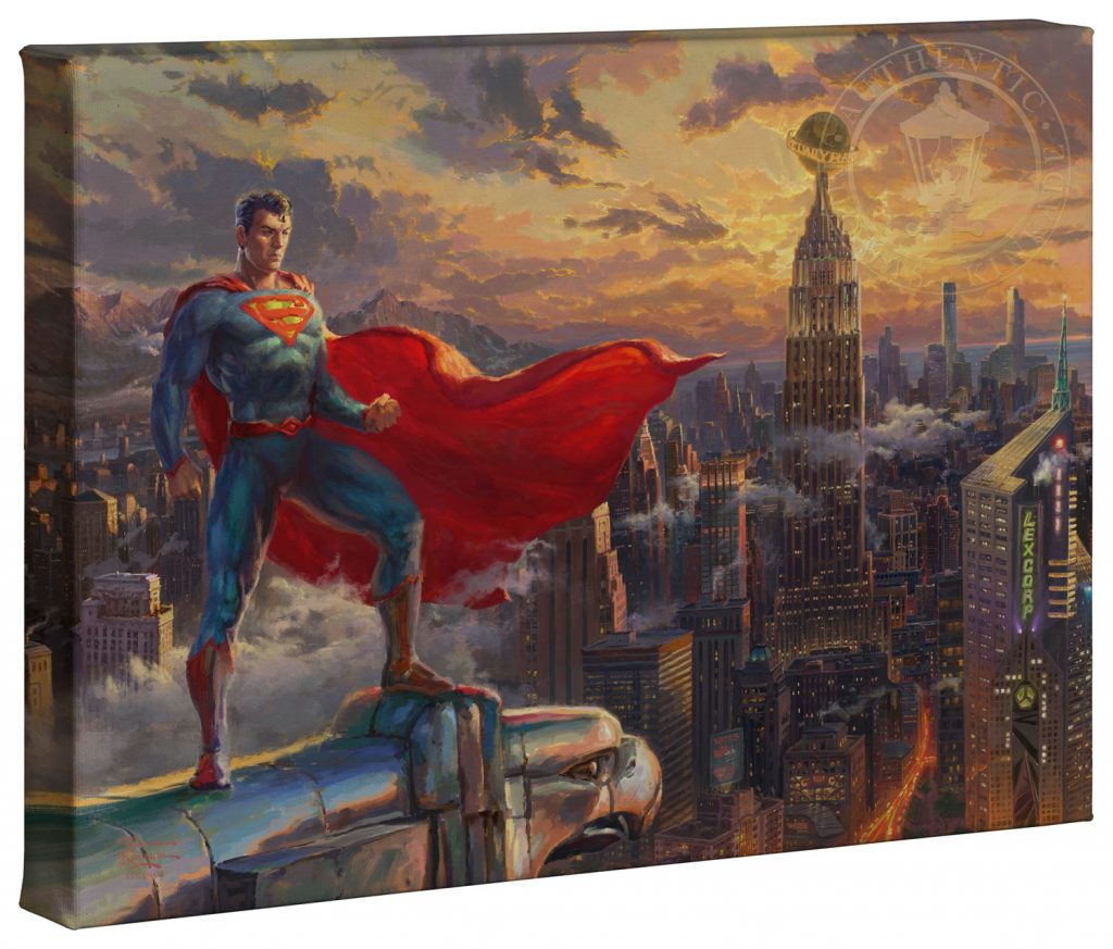 Superman - Protector of Metroplis - 10" x 14" Canvas Gallery Wrap