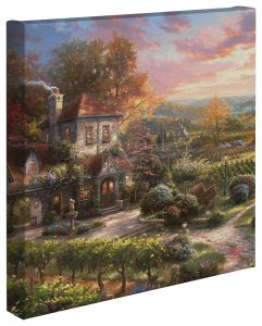 Wine Country Living - 14" x 14" Gallery Wrapped Canvas